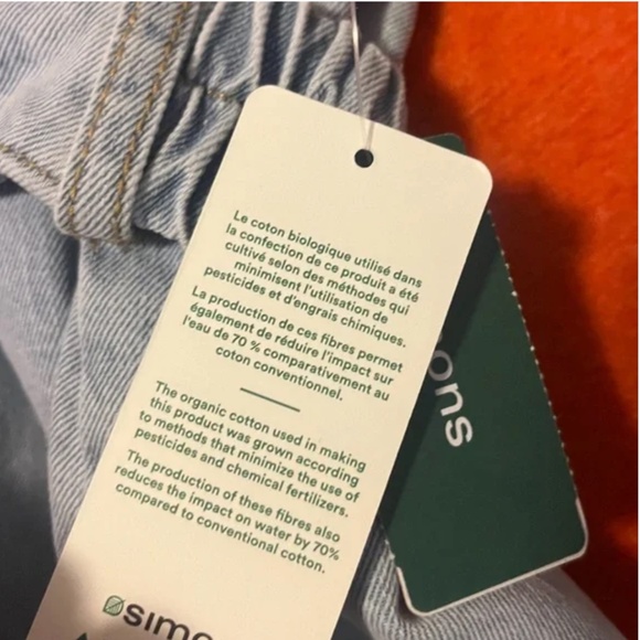 Organic cotton oversized belted denim jacket overshirt NWT - Picture 7 of 15